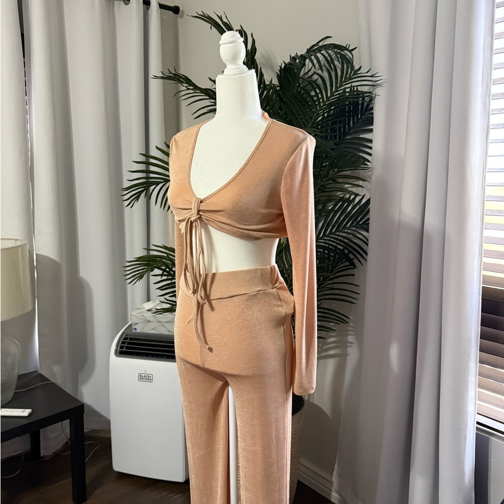 SHEIN Peach Pantsuit